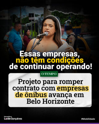 Como relatora da CPI - Ônibus Sem Qualidade, tive a responsabilidade de apresentar o relatório final dos nossos trabalhos em 02 de fevereiro, encaminhando-o ao Ministério Público de Minas Gerais. Fico satisfeita em informar que o relatório foi aprovado por unanimidade pelos membros da Comissão.

Além disso, elaboramos um Projeto de Resolução com o objetivo de retirar as duas empresas investigadas na CPI - Ônibus Sem Qualidade. Atualmente, estou buscando o número necessário de assinaturas para dar continuidade ao projeto e posteriormente submetê-lo à votação em Sessão Plenária.

A qualidade do serviço de transporte público em Belo Horizonte é inaceitável! Não podemos tolerar esse descaso e desrespeito pelos usuários!

A fiscalização não vai parar! 

#loidegoncalvesbh #onibusbh #belohorizonte #cpionibussemqualidade #vereador #vereadora